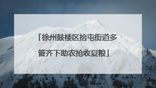 徐州鼓楼区拾屯街道多管齐下助农抢收夏粮